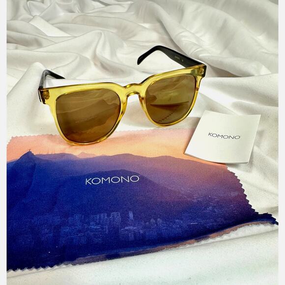 Komono Sunglasses Riviera Yellow Cider Black - Picture 1 of 15